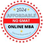 Award logo for No GMAT online MBA programs 2024