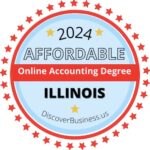 online Accounting degrees in Illinois award badge